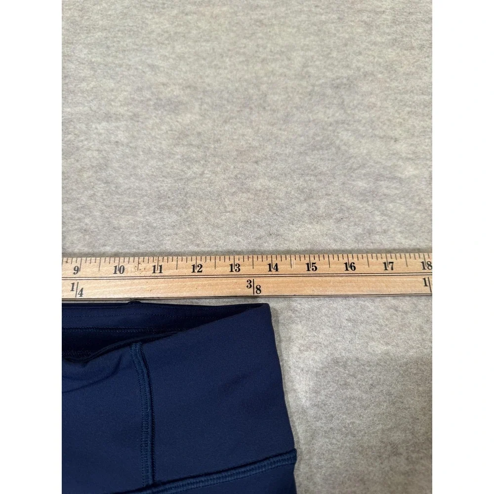 Lululemon‎ Leggings Womens 8 Blue High Rise Cropped Pockets Yoga Athletic Gym